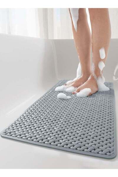 Generic Non Slip Bathtub-Mat with Suction Cups and Drain Holes, Soft Machine ...