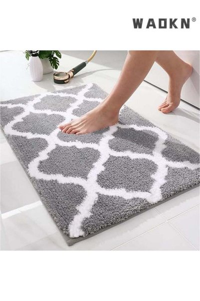 Generic Bathroom Rugs 40x60CM, Soft and Absorbent Microfiber Bath Rugs, Non-S...