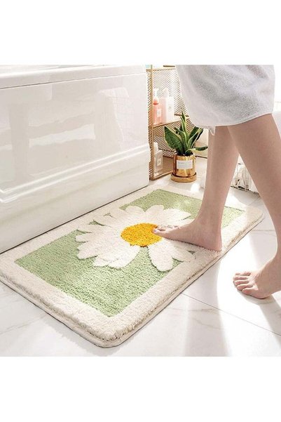 Generic Bathroom Rug Ultra Soft Microfiber Shaggy Bathroom Mats Extra Absorbe...
