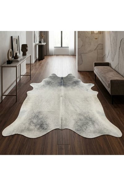 Lanorra Natürel Gri XXL Ebat İthal Premium Hakiki Dana Postu 230x225cm