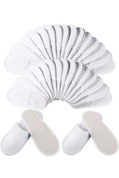 Generic 20 Pairs Disposable Adult Guest Slippers, for Home, Hotel, Travel, SP...