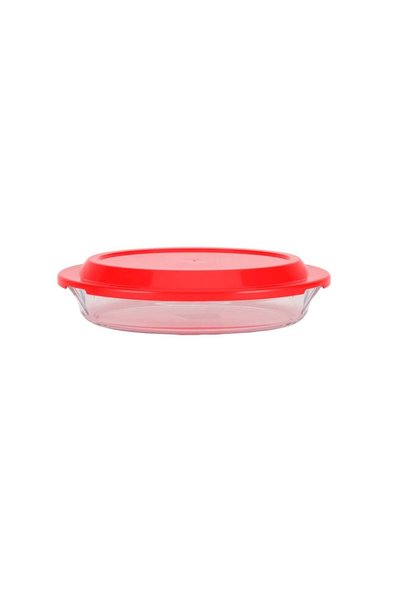 Generic Royalford 0.8 L Glass Baking Dish with Lid-RF12199/ Oval Tray Perfect...