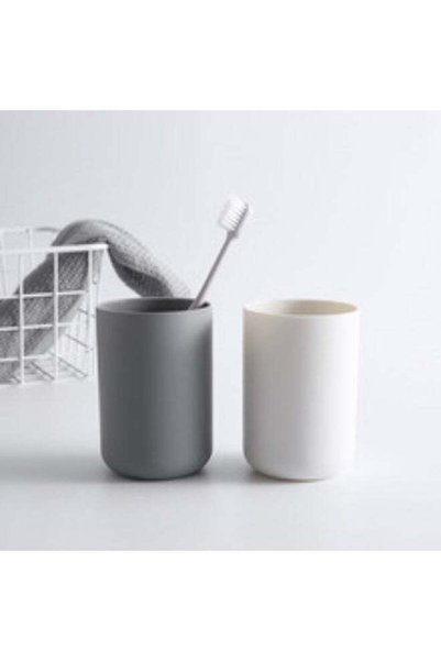 Generic 2-Pack Plastic Bathroom Cup Set - Toothbrush & Rinsing Cup Holder, Mi...