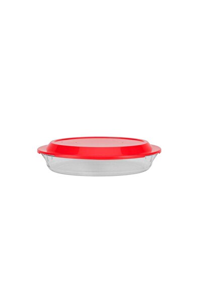 Generic Royalford 2.2 L Oval Glass Baking Dish, Lid | Easy-Grab Handles, Knob...