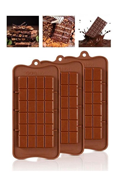 Generic 3 PCS Break Apart Chocolate Moulds Silicone Candy Molds, Chocolate Mo...