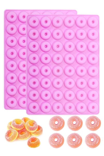 Generic 2x mini silicone donut molds 48 cavity suitable for chocolate and gum...