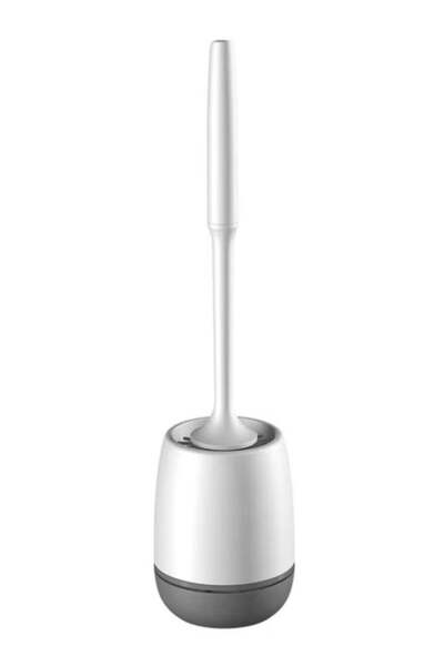Generic Toilet Brush and Holder Set,Silicone Bristles Bathroom Cleaning Bowl ...