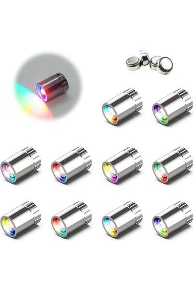 Generic 10 Pack Wireless Mini LED Spotlights - Battery Operated Warm White Wi...