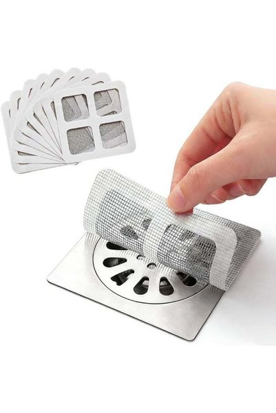 Generic 30 Pcs Disposable Shower Drain Hair Catcher Stickers, Self‑Adhesive F...