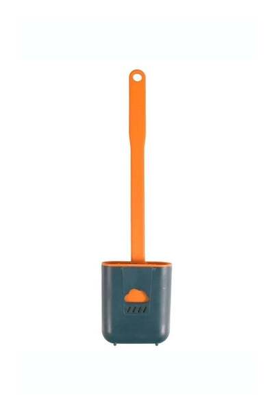 Generic Silicone Toilet Brush with Holder – Wall-Mount & Free-Standing, Hygie...