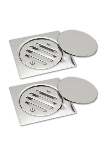 Generic Stainless Steel Floor Drain – Anti-Odor, Hair Catcher, Rustproof – 4/...