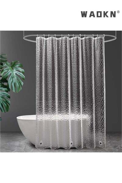 Generic EVA Clear Shower Curtain Liner, 72x72Inch Lightweight Plastic Bathroo...