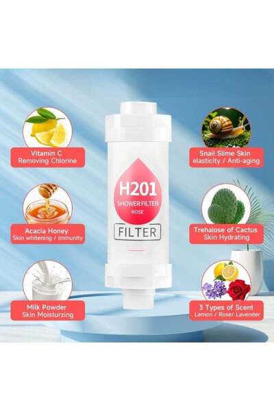 Generic Vitamin C Shower Filter with Rose Aroma Therapy | 12-Stage Filter to ...