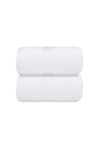 Generic Home Smart Premium White Towel Set, 2-Piece Bath Towel Set | 100% Cot...