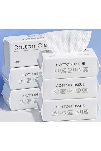 Generic 6 Pack Disposabel Face Cloths, Soft Dry Wipe, 100% Cotton Facial wipe...