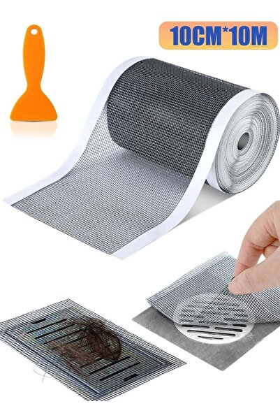 Generic Self-Adhesive Shower Drain Hair Catcher Mesh Stickers,DIY Shower Drai...
