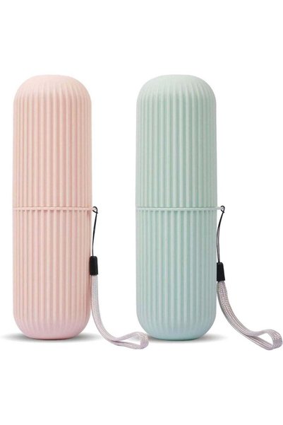 Generic Travel Toothbrush Case, Plastic Portable Toothbrush Holder, Toothbrus...