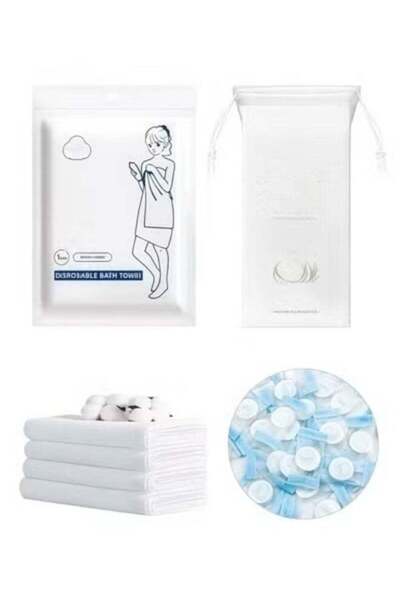 Generic Disposable Bath Towels,70x140cm Large Compressed Towel With 20 Dispos...