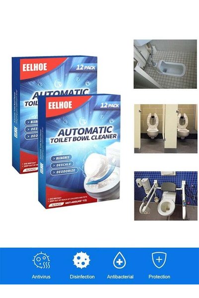 Generic 24 PCS Toilet Bowl Cleaner Tablets, Automatic Toilet Bowl Cleaners wi...