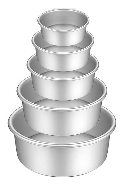Generic Cake Pan, Aluminum Alloy Round Cake Mould, Chiffon Cake Baking Pan, 5...