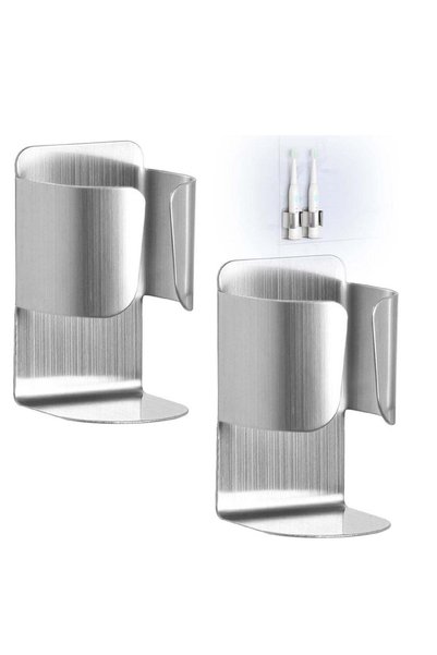 Generic 2 Pack Stainless Steel Toothbrush Holder, Waterproof Self Adhesive Wa...