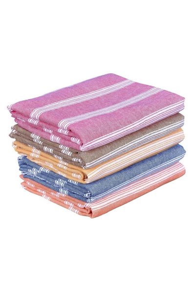 Generic COMFORT WEAVE Cotton Bath Towels 250 GSM Multicolor(Set of 5, 31 X 62...