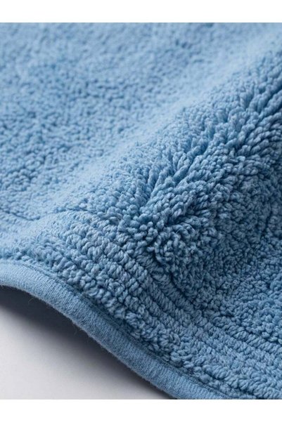 Generic 50 x 80 cm Sky Blue Oval Tufted Cotton Bathmat Floor Rug with Anti Sk...