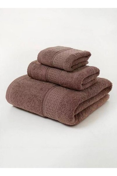 Generic Pack of 3 - Bath Towels, Brown