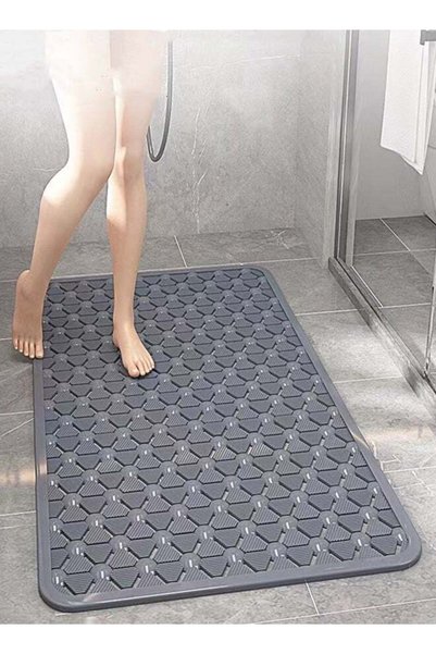 Generic Kutis Non Slip Bath Mat Toilet Floor Mat Bathroom Bathtub Mat with Su...