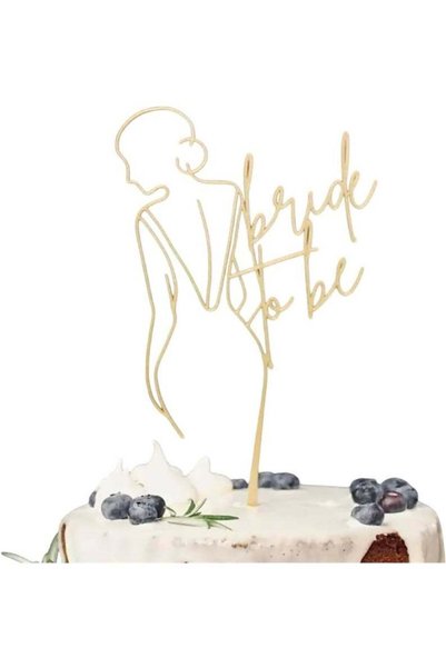 Generic Gold Acrylic Bride to Be Cake Topper, Wedding & Engagement Party Supp...