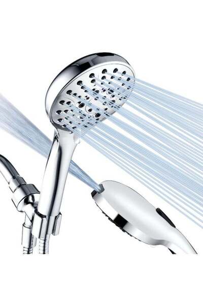 Generic SHOWERS High Pressure Shower Head with Handheld, 9 Spray Settings Sho...