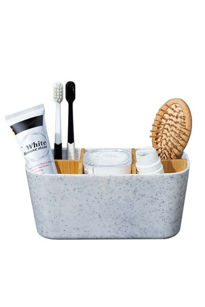 Generic Bathroom Toothbrush Holders，5 Slots Multi-functional Organizer for Ba...