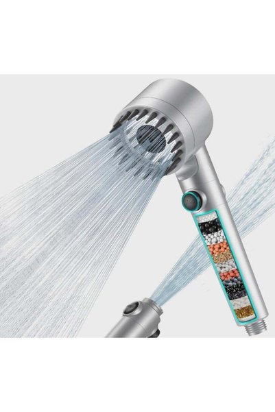 Generic Premium Filtered Shower Head with Scalp Massager & Purifying Stone Be...