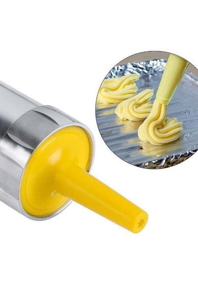 Generic Cookie Press and Biscuit Maker Set, 15-Piece Kit with 10 Stainless St...