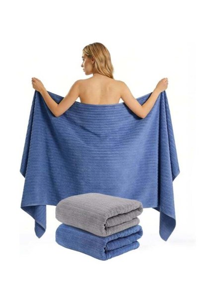 Generic 2 PCS Microfiber Towel 70x140cm Bath Towel Microfiber Soft, Durable a...