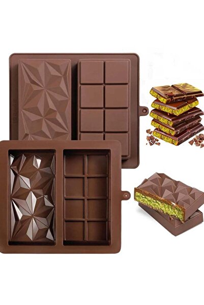 Generic Chocolate Bar Mold Deep Dubai Large Silicone Chocolate Break Apart Ca...