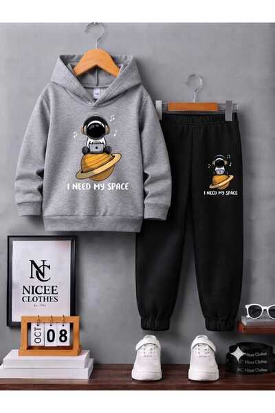 NC Nicee Clothes SET DE TRENING PENTRU COPII UNISEX (IMPRIMAT CU ASTRONAUT CA...