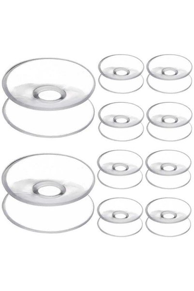 Generic 20pcs Double Sided Suction Cups, Clear Silicone Heavy Duty Bumpers 30...