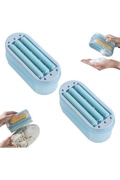 Generic 2PCS Soap Box, Foaming Soap Dish with Roller Bubbler and Drain Holes,...
