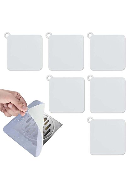 Generic 6 Pack Silicone Shower Drain Cover – Anti‑Odor Floor Drain Stopper, L...