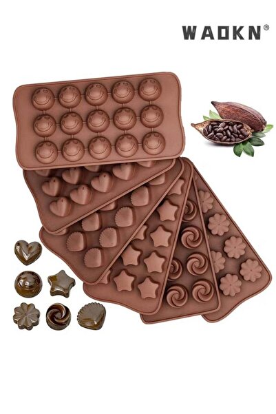 Generic 6 Pieces Silicone Chocolate Candy Molds, Non-Stick BPA Free Food Grad...