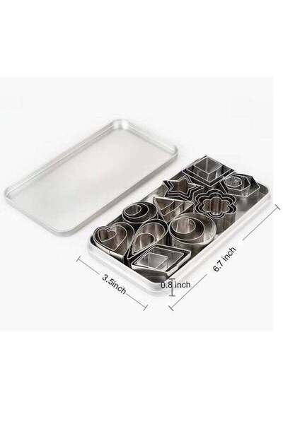 Generic A set of 30 stainless steel biscuit models, mini biscuit cutting mach...