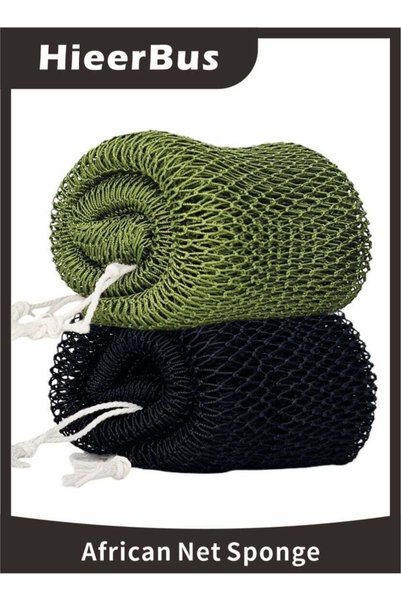 Generic 2 Piece African Net Sponge ,Shower Loofah Exfoliating Body Scrubber, ...
