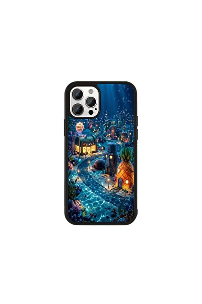 Generic Brand Husa Premium iPhone 11 Pro SpongeBob - Model Bikini Bottom Night
