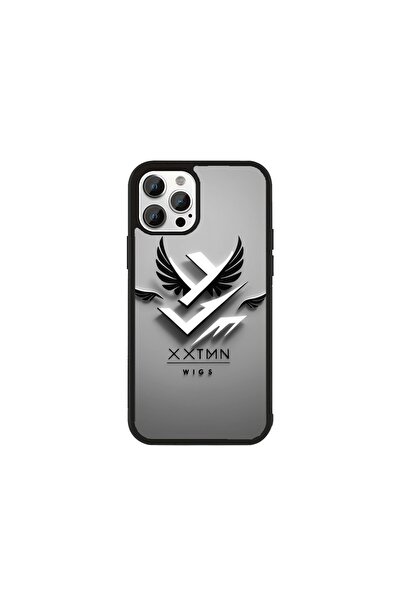 Generic Brand Husa Premium iPhone 14 Plus Logo-uri Lup - Model Argintiu Logo ...