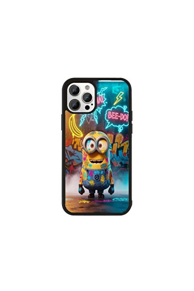 Generic Brand Husa Premium iPhone 11 Pro Minioni - Model Graffiti Minion Pop