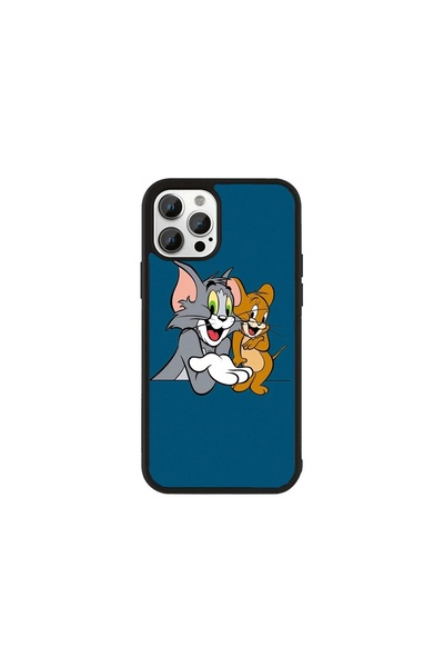 Generic Brand Husa Premium Galaxy S24 Tom și Jerry - Model Teal Classic Duo