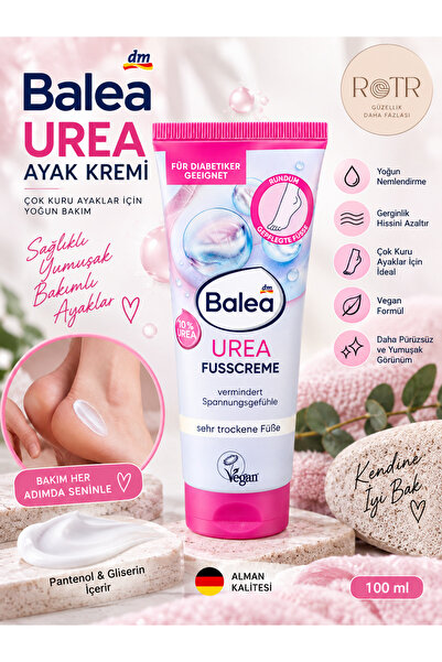 BALEA Urea Ayak Kremi %10 Urea 100 ml – Çok Kuru Ayaklar İçin Yoğun Nemlendir...