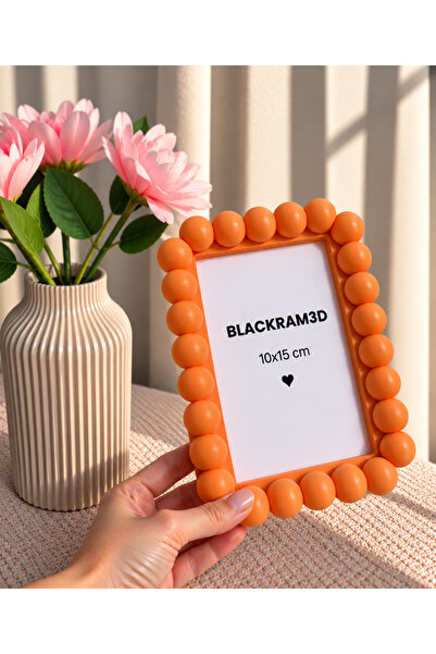 BLACKRAM3D Dekoratif Fotoğraf Çerçevesi 10x15 cm – Modern Tasarım Masaüstü Çe...