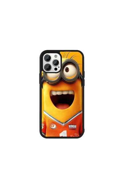 Generic Brand Husa Premium iPhone 13 Minioni - Model Sportiv Minion Prim-plan